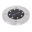 Lampy ogrodowe solarne najazdowe gruntowe 8LED 4szt. zimny biały
