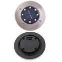 Lampy solarne gruntowe najazdowe ogrodowe  8LED 4szt. ciepły biały