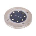 Lampy solarne gruntowe najazdowe ogrodowe  8LED 4szt. ciepły biały