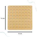 Geoboard geoplan drewniana układanka tworzenie kształtów z gumek