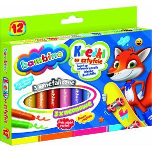 BAMBINO Kredki w sztyfcie 12 kolorów
