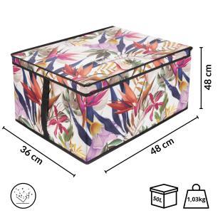 FLORAL w kwiaty organizer do szafy z pokrywą 50x40x25cm
