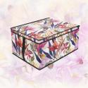FLORAL w kwiaty organizer do szafy z pokrywą 50x40x25cm