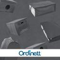 GREY szary organizer do szafy z pokrywą oraz oknem 48x36x19cm