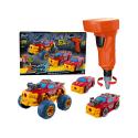 Sportowy, Terenowy Samochód do rozkręcania i skręcania 3w1 TUNING + Wkrętarka Monster Truck