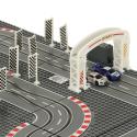 Tor samochodowy wyścigowy policyjny elektryczny + 2 auta klocki konstrukcyjne GD-02