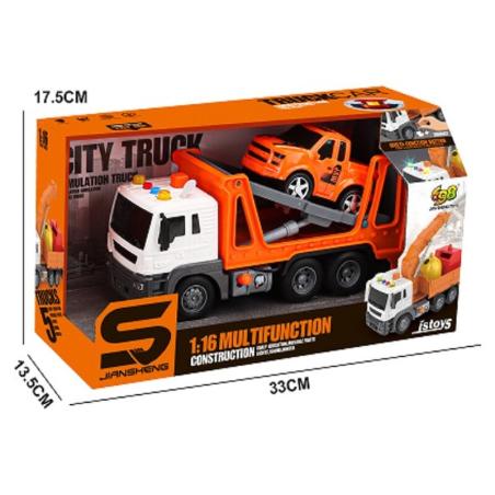 Multifunkcyjna Ciężarówka, Laweta, Transporter + Samochód Pomoc Drogowa 1:16 Auto