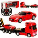 Samochód zdalnie sterowany Rastar 74920 Mercedes-Benz Actros 1:26 czerowny