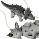 Dinozaur Triceratops zabawka interaktywna na baterie chodzi świeci ryczy