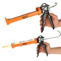 Pistolet wyciskacz do silikonu akrylu kleju kartuszy mas obrotowy korpus 360 255mm WOKIN