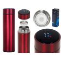Kubek bidon termiczny termos smart LED 500ml bordowy