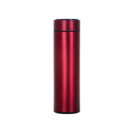 Kubek bidon termiczny termos smart LED 500ml bordowy