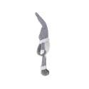Krasnal skrzat świąteczny z brodą szary 47cm