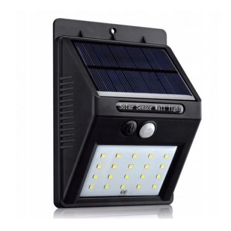 Lampa solarna z czujnikiem ruchu halogen 20LED