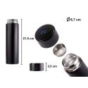 Kubek bidon termiczny termos smart LED 500ml czarny
