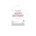 Balon foliowy dekoracja urodzinowa Happy Birthday różowe złoto 340cm x 35cm