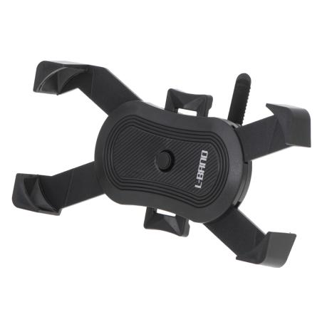 Uchwyt rowerowy motocyklowy na telefon czarny stabilny