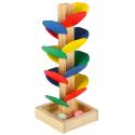 Drzewko edukacyjne klocki drewniane tor kulkowy Kulodrom Montessori