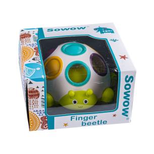 Zabawka Edukacyjna Sensoryczna - Kolorowy Chrząszcz Finger Ball 