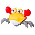 Uciekający Pełzający Krab, Interaktywna Zabawka, Świeci, Gra melodie Robot ŻÓŁTY