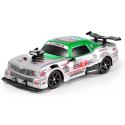 DUŻY Samochód Do Driftu Auto RC Drift 1:16 2,4 GHz PARA DYM Srebrny Dodge 4WD LED