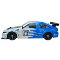 DUŻY Samochód Do Driftu Auto RC Drift 1:16 2,4 GHz PARA DYM Srebrna Toyota 4WD LED