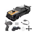 DUŻY Samochód Do Driftu Auto RC Drift 1:16 2,4 GHz PARA DYM Czarny Dodge 4WD LED