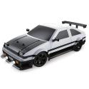 DUŻY Samochód Do Driftu Auto RC Drift 1:16 2,4 GHz PARA DYM Biała Toyota 4WD LED