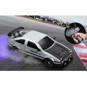 DUŻY Samochód Do Driftu Auto RC Drift 1:16 2,4 GHz PARA DYM Biała Toyota 4WD LED