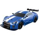 DUŻY Samochód Do Driftu Auto RC Drift 1:16 2,4 GHz PARA DYM 4WD Niebieski Nissan GTR LED