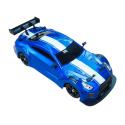 DUŻY Samochód Do Driftu Auto RC Drift 1:16 2,4 GHz PARA DYM 4WD Niebieski Nissan GTR LED