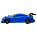 DUŻY Samochód Do Driftu Auto RC Drift 1:16 2,4 GHz PARA DYM 4WD Niebieski Nissan GTR LED