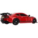 DUŻY Samochód Do Driftu Auto RC Drift 1:16 2,4 GHz PARA DYM Mustang 4WD Czerwony LED
