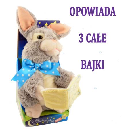 Królik Interaktywny Opowiadający 3 Bajki Bajeczka Opowiadacz