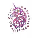 EKOLOGICZNE DREWNIANE PUZZLE BAJKOWY JEDNOROŻEC 140 EL