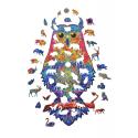 EKOLOGICZNE DREWNIANE PUZZLE MAGICZNA SOWA 148 ELEMENTÓW