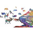EKOLOGICZNE DREWNIANE PUZZLE MAGICZNA SOWA 148 ELEMENTÓW