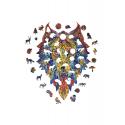 EKOLOGICZNE DREWNIANE PUZZLE TAJEMNICZY WILK 140 ELEMENTÓW