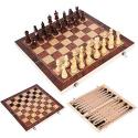 Szachy Warcaby Backgammon Tryktrak turniej mały