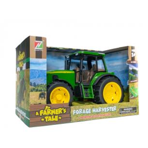Duży Traktor Rolniczy Światło Dźwięk Zielony gumowe koła