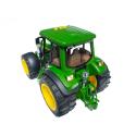 Duży Traktor Rolniczy Światło Dźwięk Zielony gumowe koła