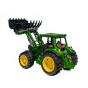 Duży Traktor Rolniczy z łyżką koparka Światło Dźwięk Zielony