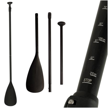 Wiosło do deski SUP regulowane składane 2 częściowe 170-210 cm