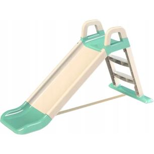 Zjeżdżalnia ogrodowa 140 cm beżowo-miętowa  G2