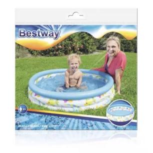 Dmuchany basenik zwierzątka morskie 102 x 25 cm Bestway