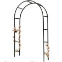Pergola ogrodowa łuk uchwyt na róże kwiaty bluszcz pnącza metalowa 240 x 140 cm