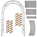 Pergola ogrodowa łuk uchwyt na róże kwiaty bluszcz pnącza metalowa 240 x 140 cm
