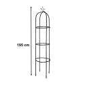 Pergola ogrodowa kolumnowa słup kolumna dzwon stojak na róże kwiaty pnące metalowa 195 cm