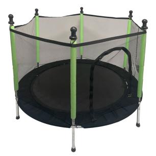 Trampolina ogrodowa dla dzieci siatka 140 cm zielona