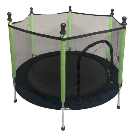Trampolina ogrodowa dla dzieci siatka 140 cm zielona